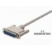 Cable DB9 a DB25, Null Modem de 1.8 m